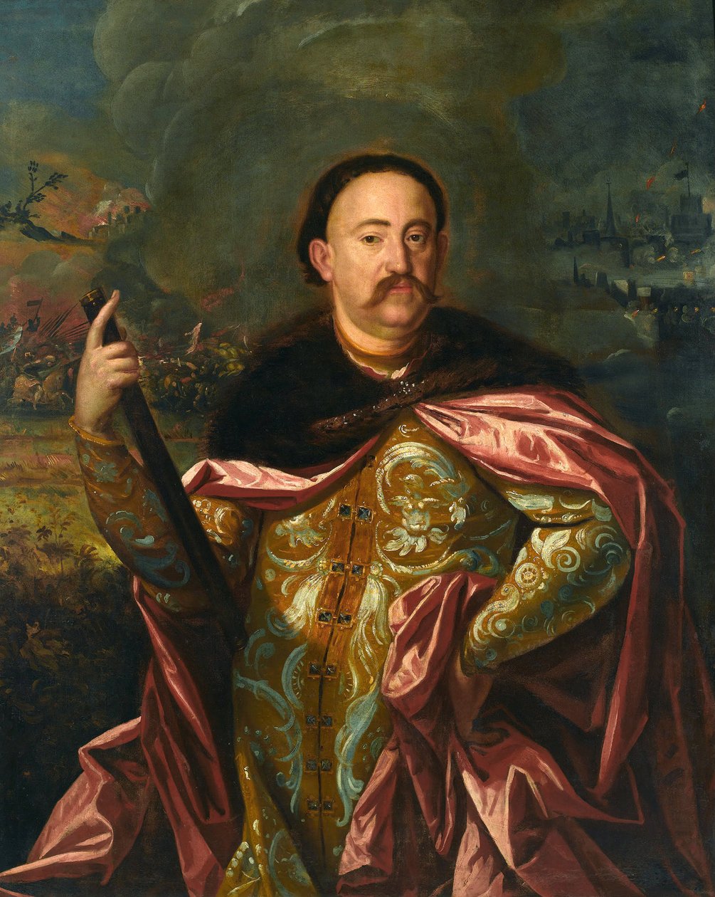 Jean III Sobieski - Puolan kuninkaan ja Liettuan suurherttua Johannes III Sobieski (1629-1696) muotokuva - Anonyymi - 1600-luvun viimeinen neljännes. - Öljy kankaalle - 128x108,5 - Wilanow Palace Museum tekijältä Unknown artist