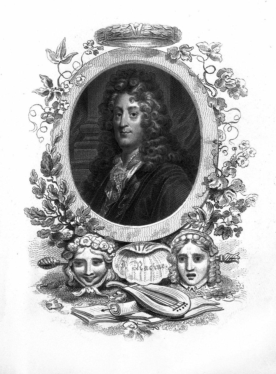 Jean Racine (1639-1699), ranskalainen traaginen runoilija. tekijältä Unknown artist