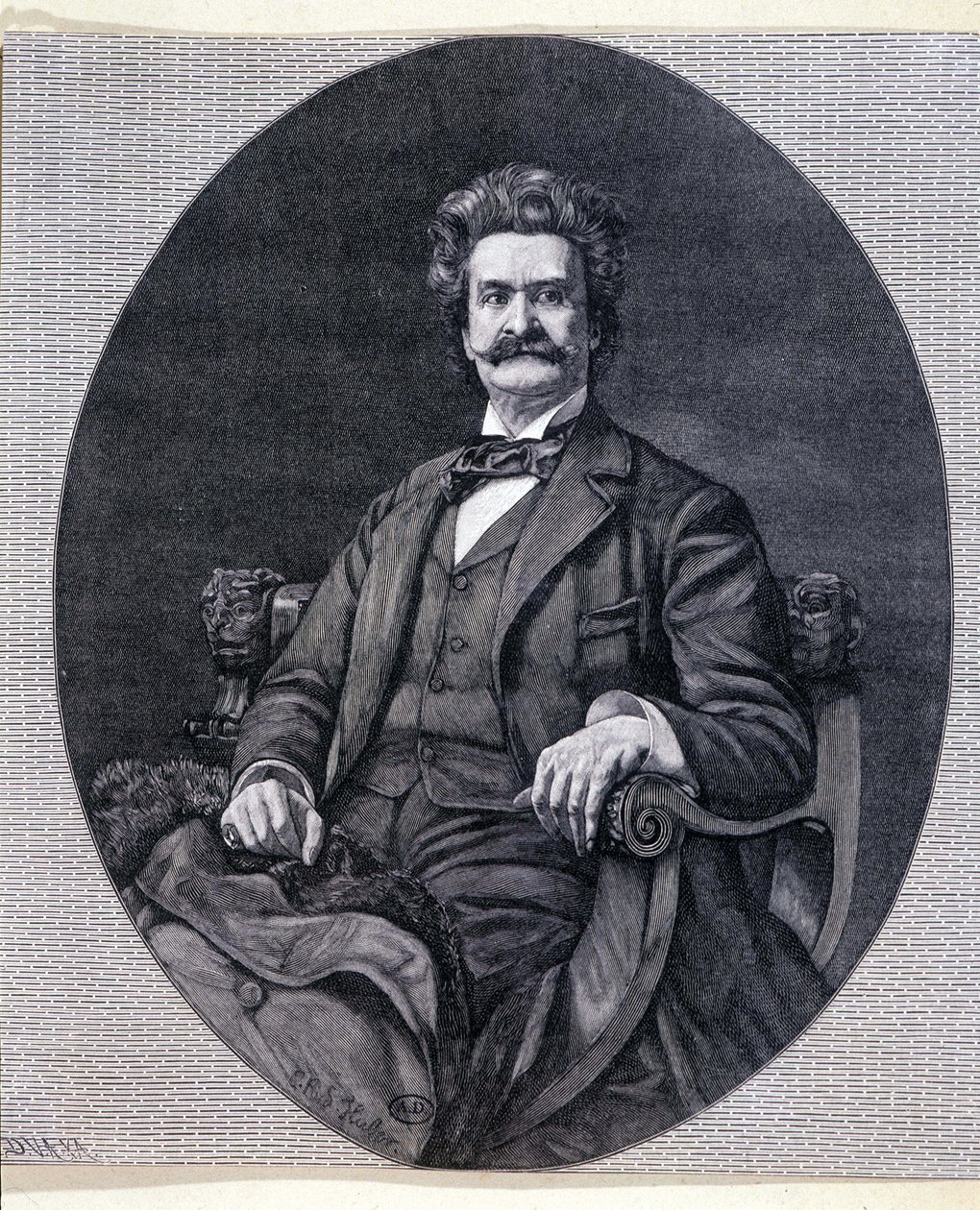 Johann II Strauss Jr. (1825-1899), itävaltalainen muusikko. tekijältä Unknown artist