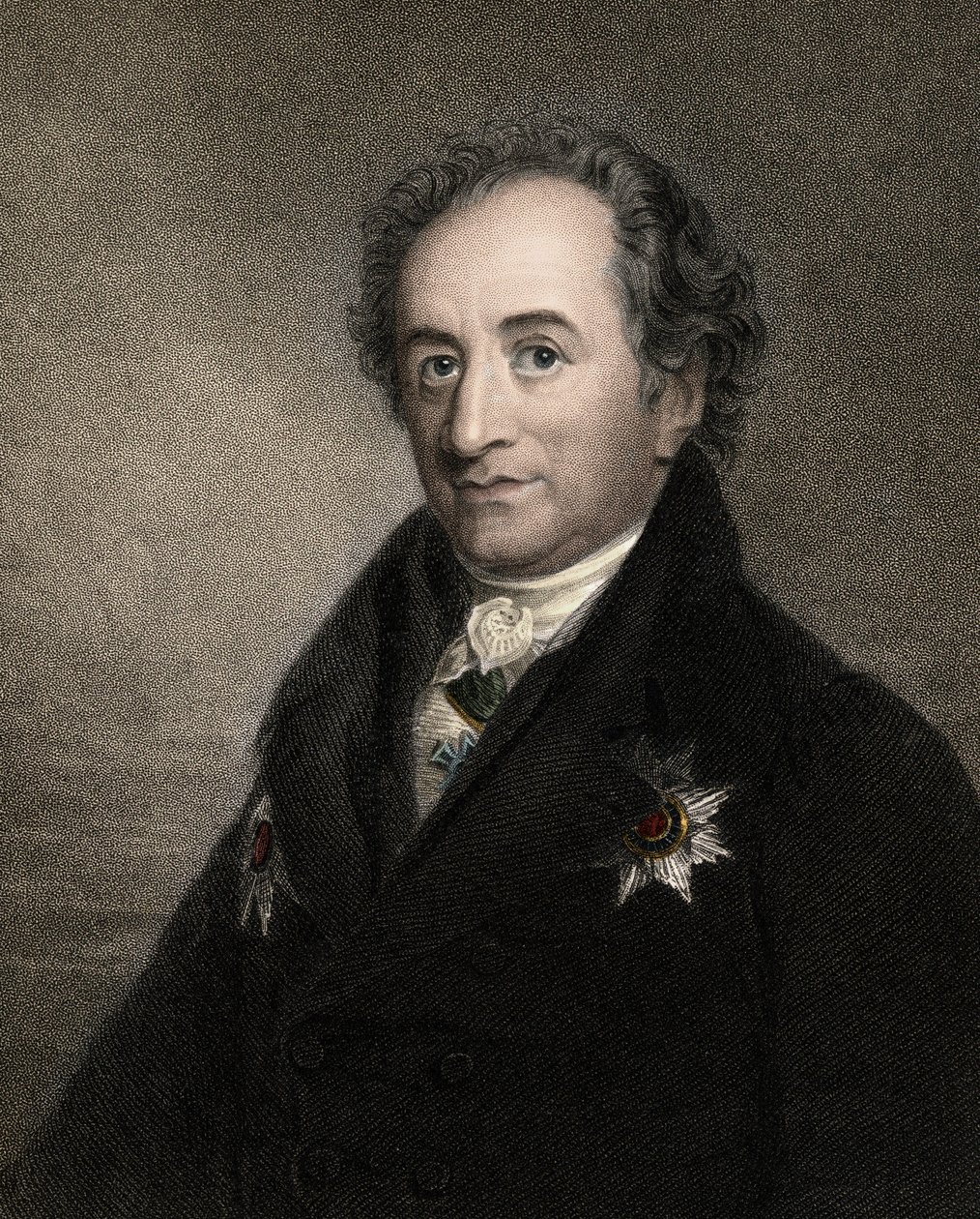 Goethen Johann Wolfgang 1749-1832 - kaiverrus - 1800-luku tekijältä Unknown artist