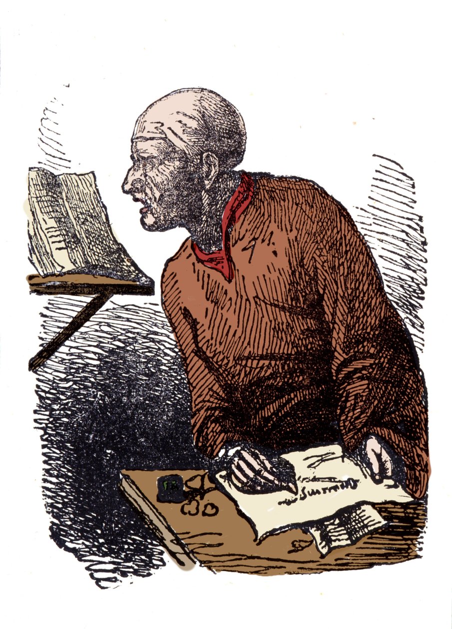 John Duns Scotus (1265? -1308) kutsuu myös Jean Duns Scottia tai Jean Duns Scotia, fransiskaanien filosofia. tekijältä Unknown artist