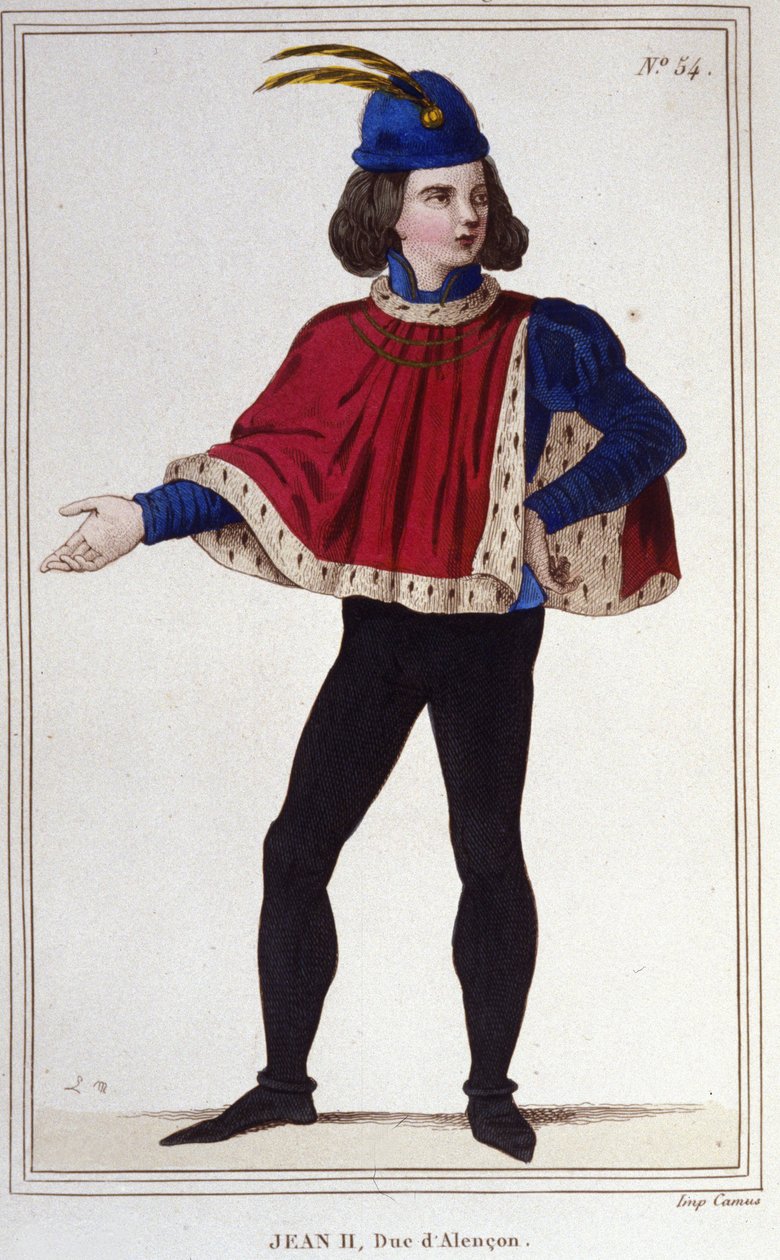 Johannes II Valois, Alençonin herttua (1409-1476). Komenna kuninkaallista armeijaa Jeanne d