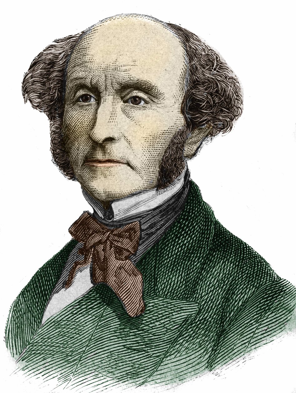 John Stuart Mill (1806 - 1873), brittiläinen filosofi ja taloustieteilijä. tekijältä Unknown artist