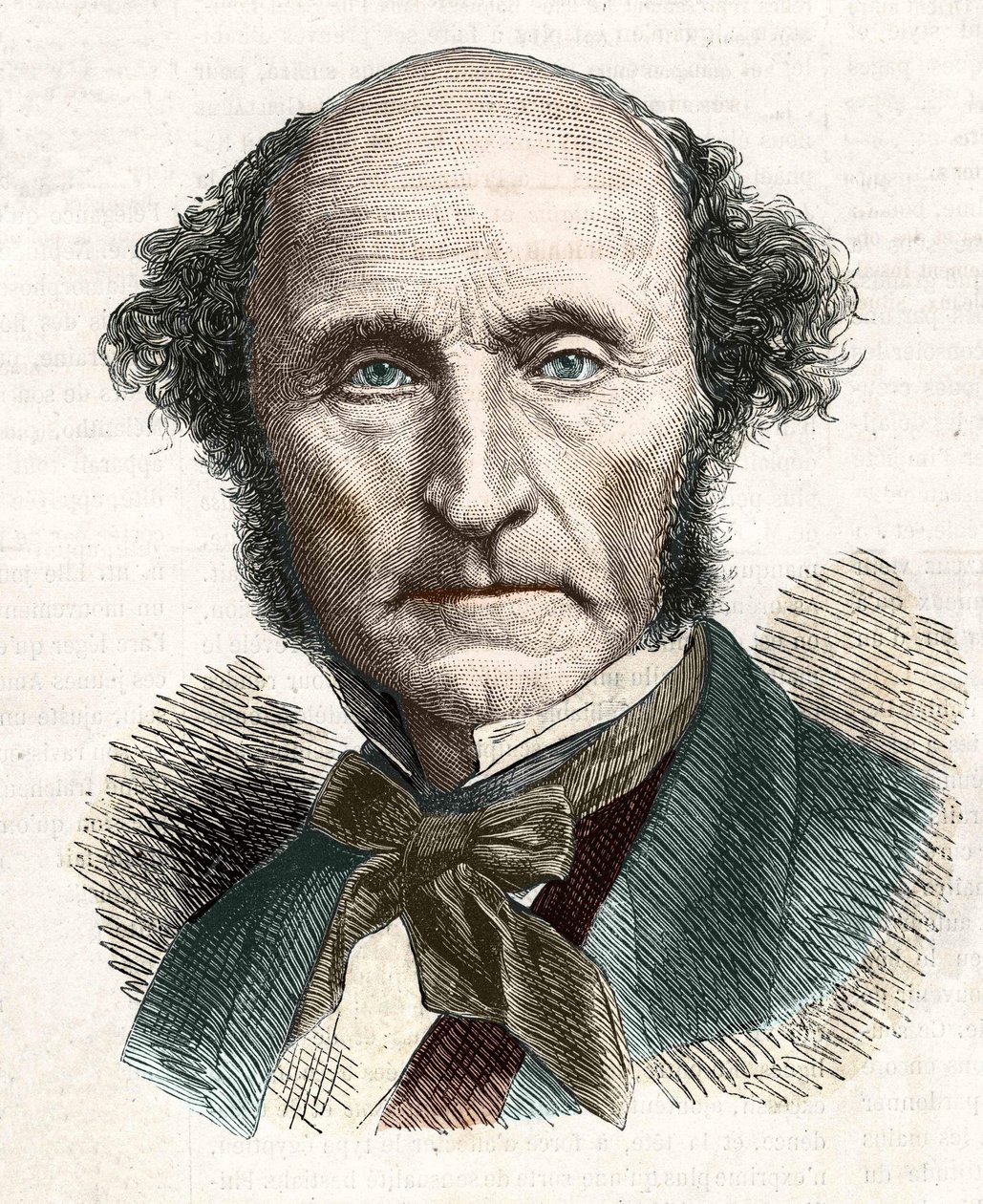John Stuart Mill (1806 - 1873), brittiläinen filosofi ja taloustieteilijä. tekijältä Unknown artist