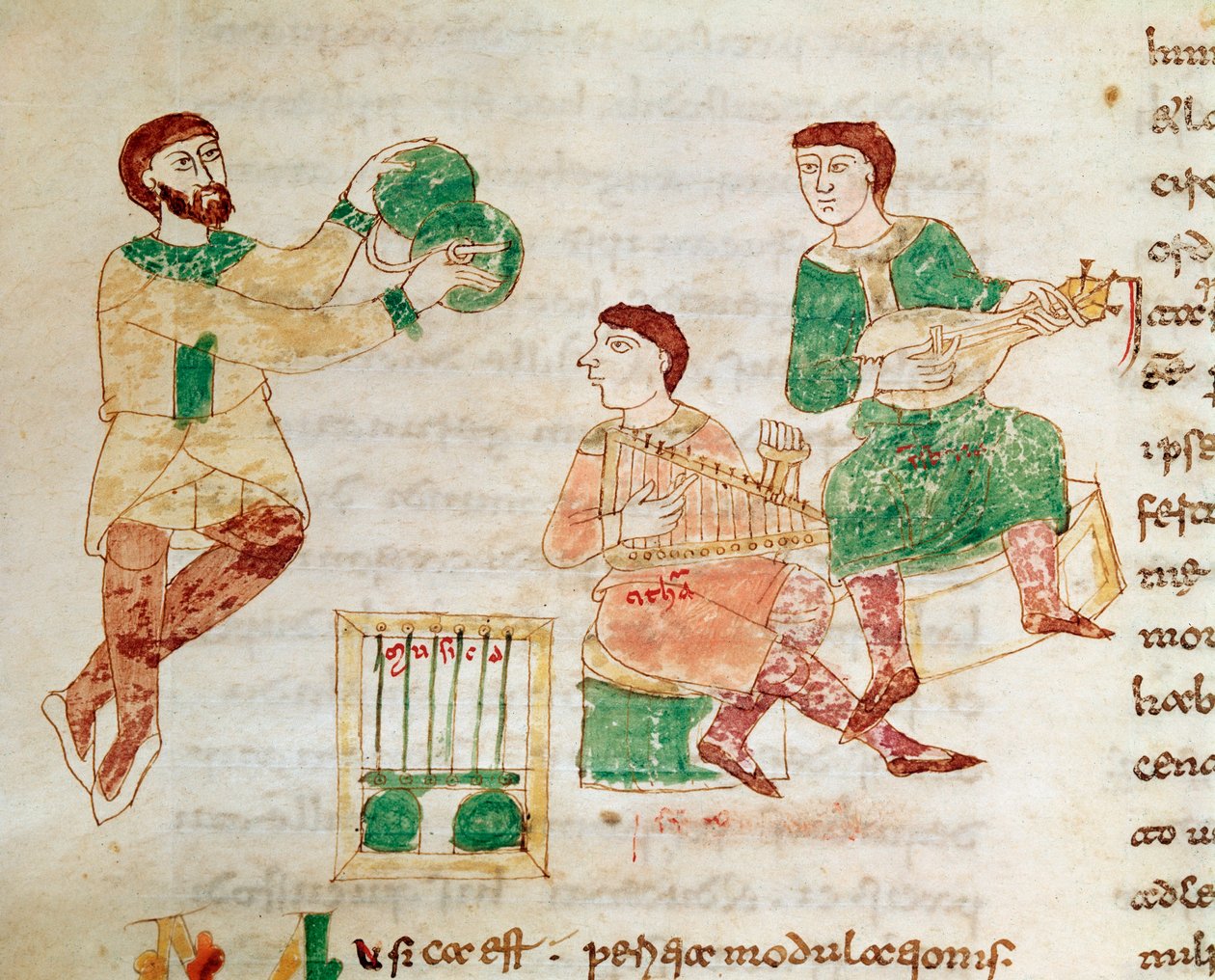 Jonglööri- ja hovimuusikot (pienikokoinen, 800-luku) tekijältä Unknown artist