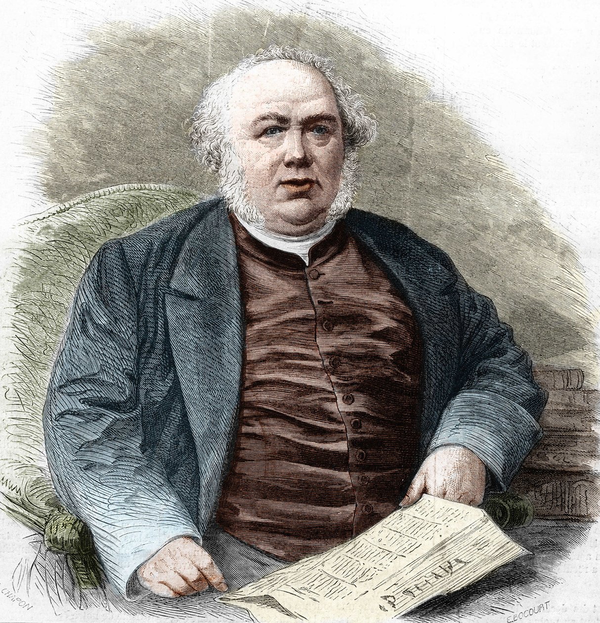 Jules Janin (1804-1874), ranskalainen kirjailija. tekijältä Unknown artist