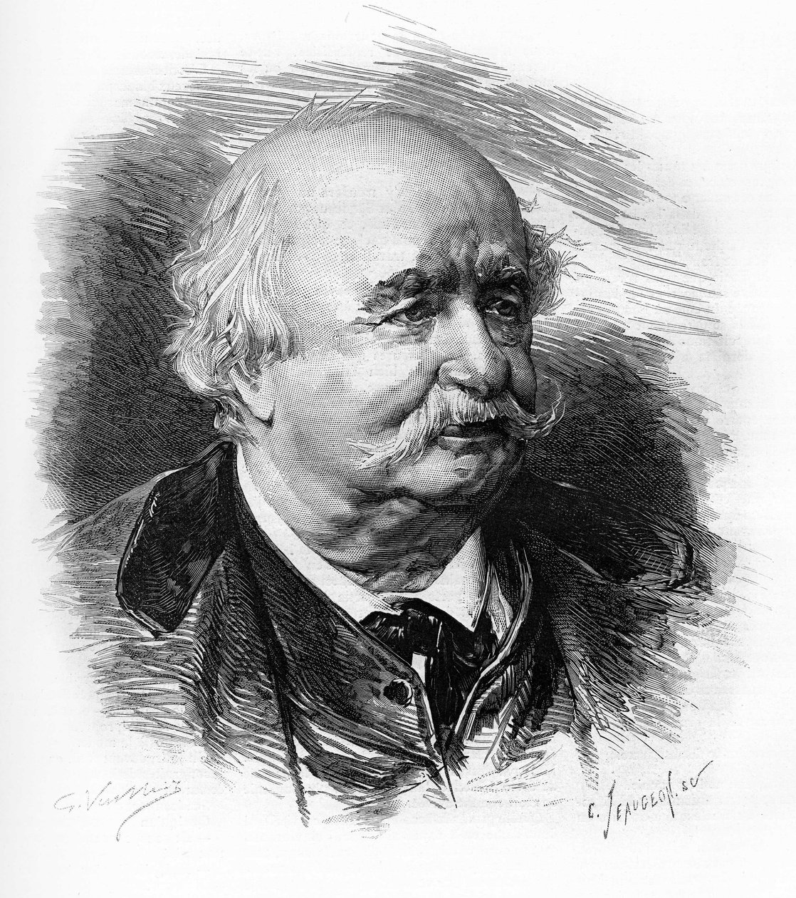 Jules Sandeau (1811-1883), ranskalainen kirjailija, kirjailija ja näytelmäkirjailija. tekijältä Unknown artist