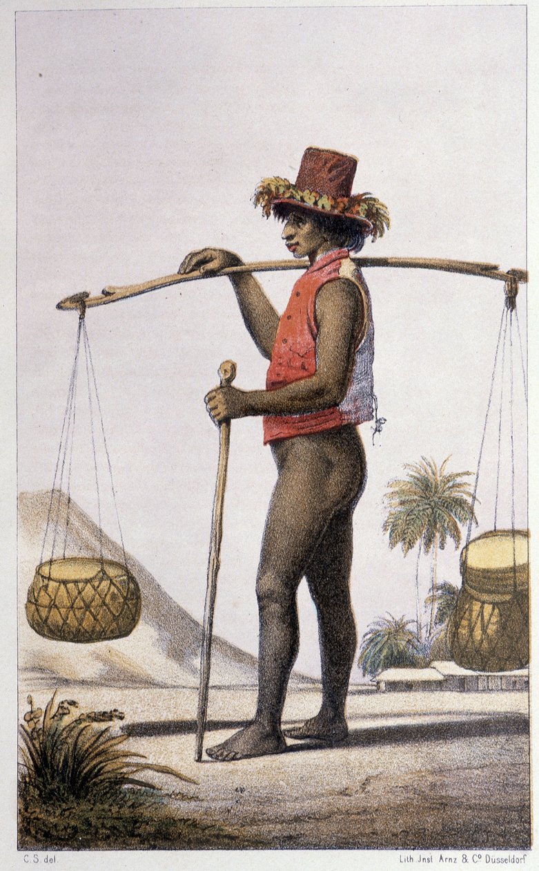 Kanak, Honolulu - Skogman Carl Johan Alfredin teoksessa "First swedish circumnavigation", toim. Tukholma, Adolf Bonnier tekijältä Unknown artist