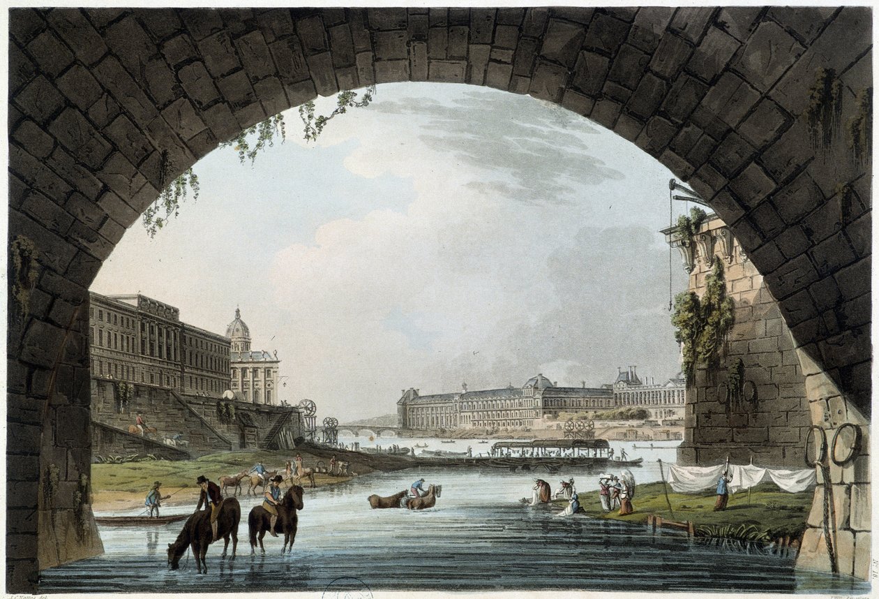 La Monnaie, 4 Nations in Paris, nähty J.C.Mats, julkaisija W.Miller Lontoossa-1806 tekijältä Unknown artist