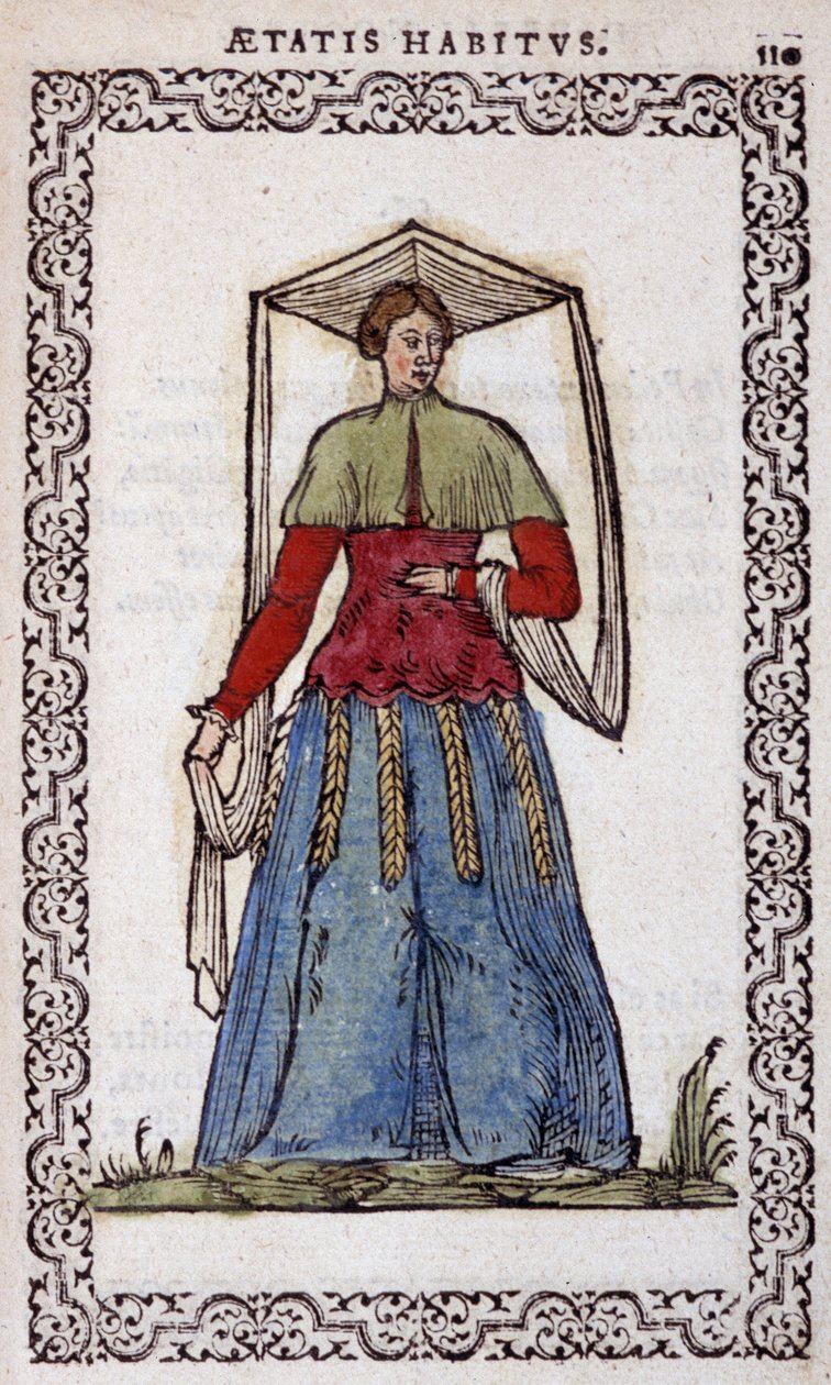 La Nictorienne - Jean Sulperiuksen teoksessa "Habits et effigies". tekijältä Unknown artist