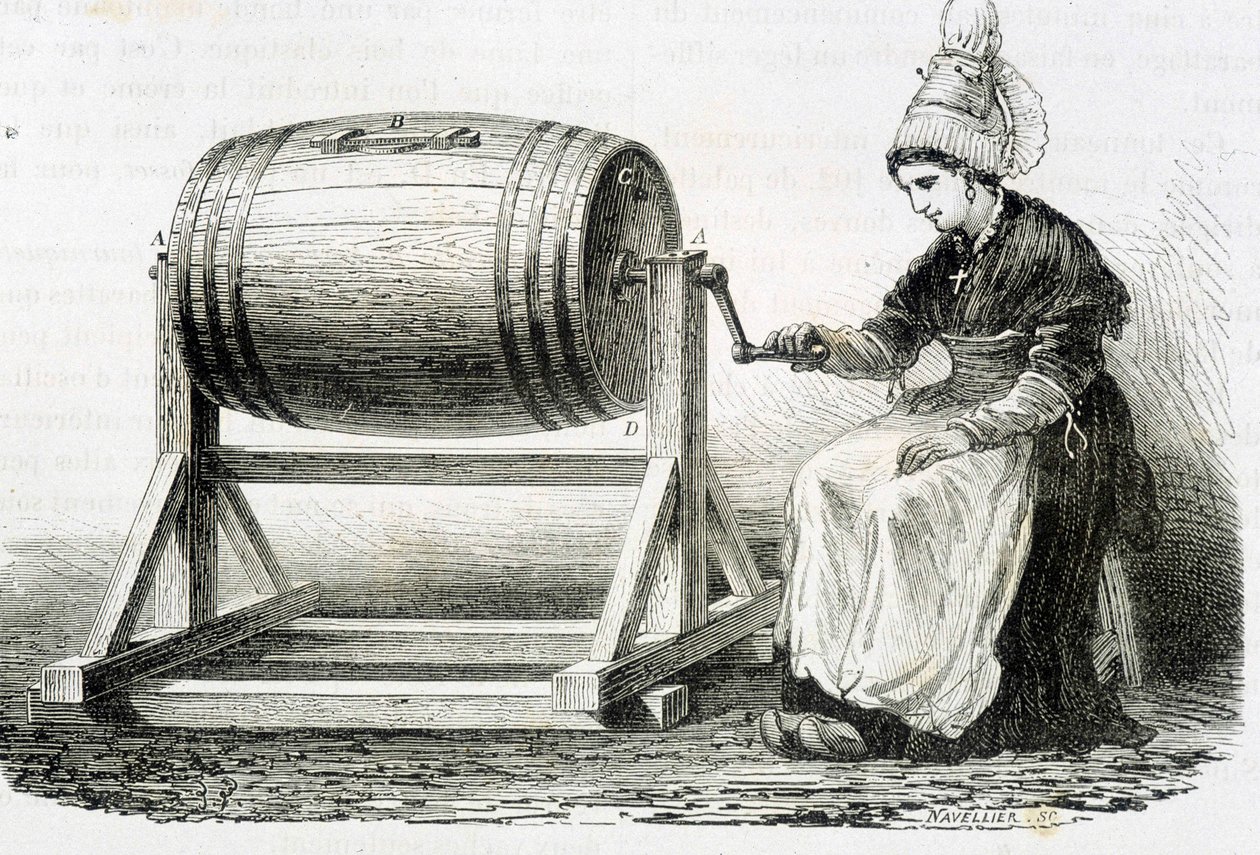 Normandian vaihtuvuus - Louis Figuierin teoksessa "Teollisuuden ihmeet". tekijältä Unknown artist