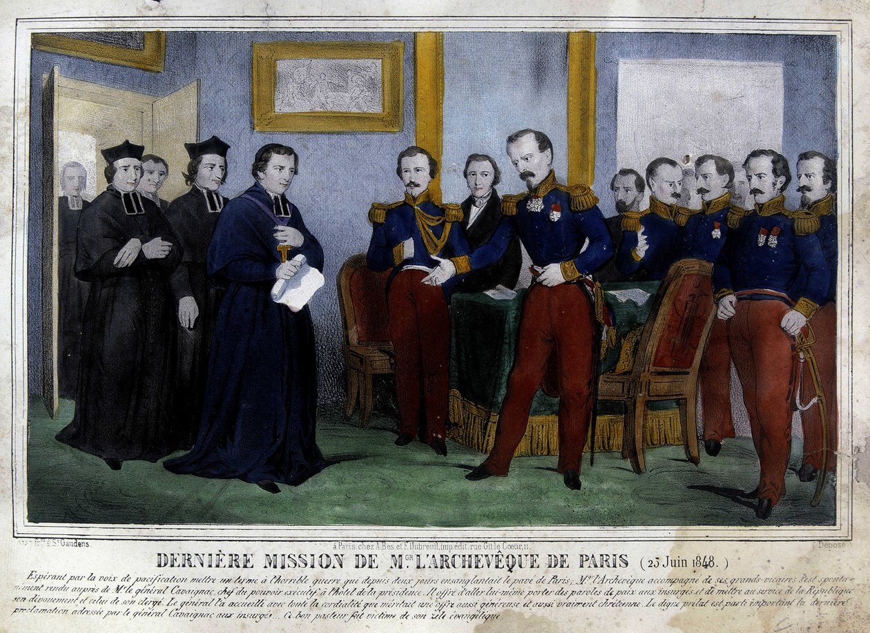 Pariisin arkiston viimeinen tehtävä (25. kesäkuuta 1848) tekijältä Unknown artist