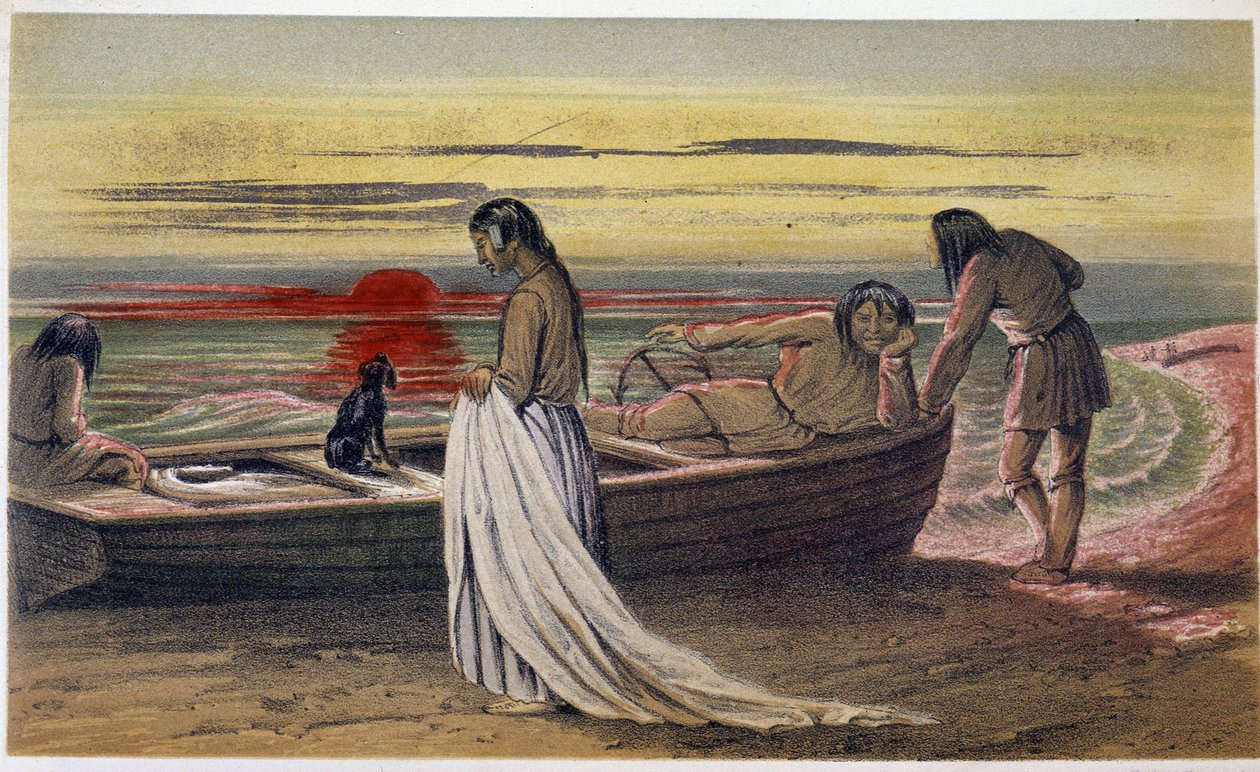 Le shroud "" Käämittävä arkki"" - teoksessa "" Labradorin niemimaan tutkimus"", kirjoittaja Hind, Lontoo tekijältä Unknown artist