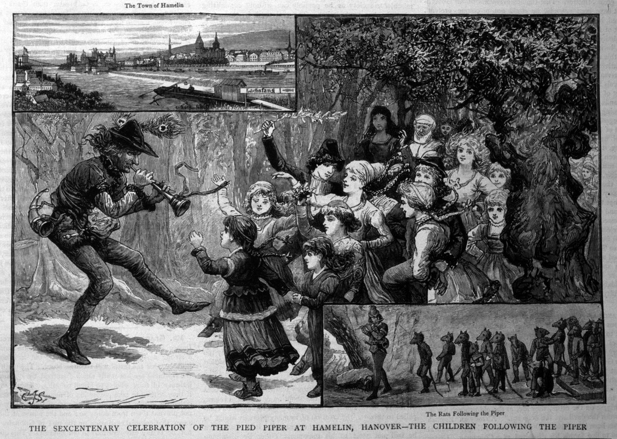 Legenda "" Hamelinin Pied Piper"" tekijältä Unknown artist