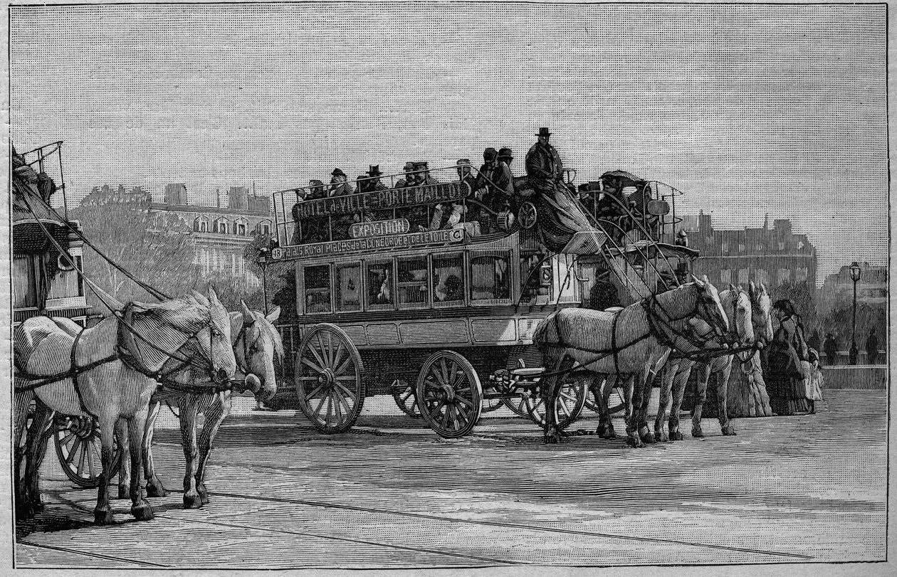 Les Omnibus de Paris 1800-luvulla: l