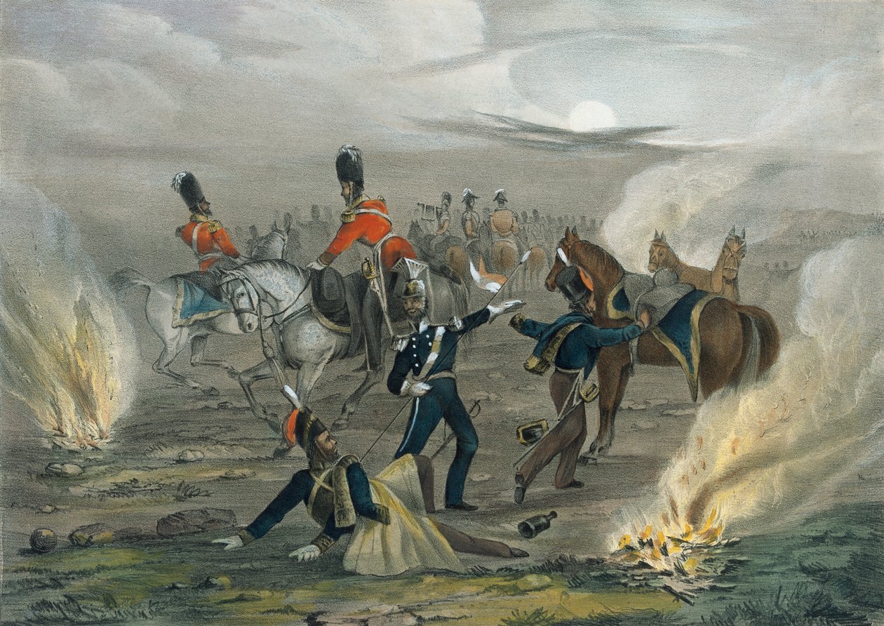 ?Elämä leirillä ennen Sebastopolia. Nro 4 Keskiyön herätys?, 1854 noin tekijältä Unknown