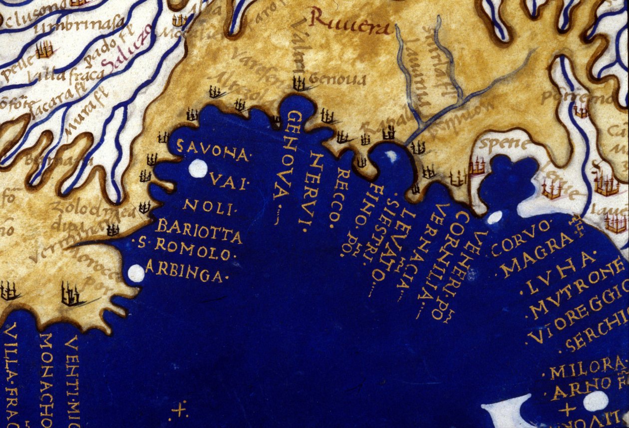 Liguria. Atlas-käsikirjoitus 1400-luvun Berlinghieristä. tekijältä Unknown artist