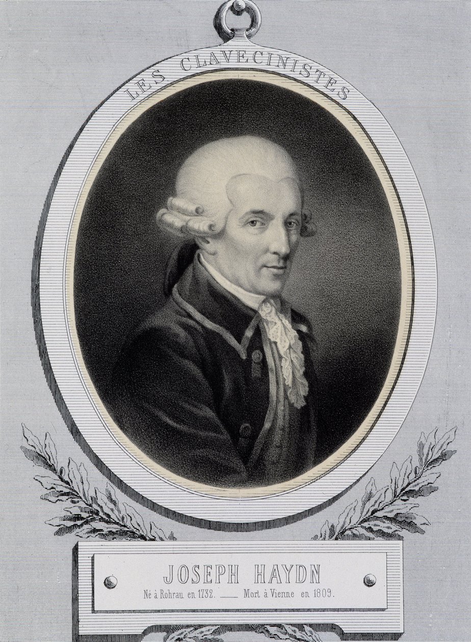 Muotokuva muusikosta Franz Joseph Haydnista (1732-1809) tekijältä Unknown artist