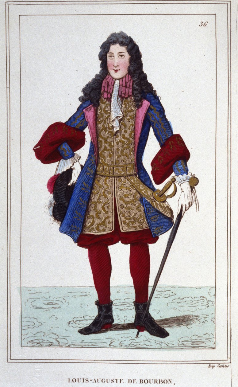 Louis Auguste de Bourbon, Mainen herttua (1670-1736). Ranskan prinssi. tekijältä Unknown artist