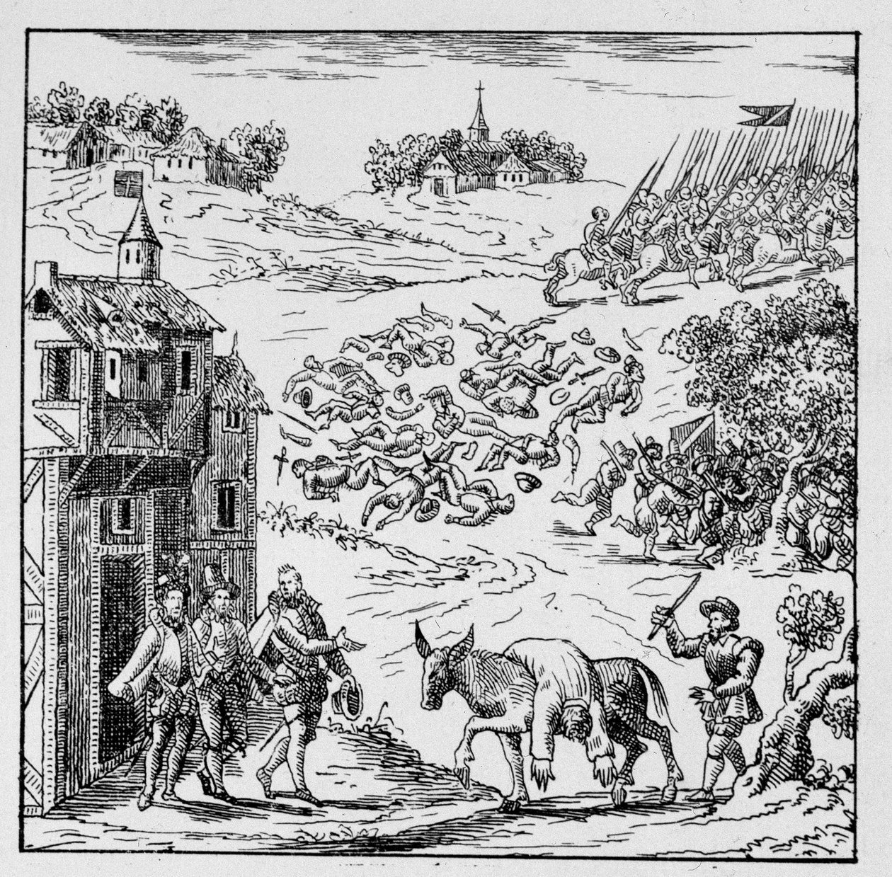 Ludvig I of Bourbon, Conden (Bourbon-Conde) prinssi (1530-1569) kuoli taistelussa, ja hänen ruumiinsa, joka puettiin anesseen, vietiin Jarnaciin, alttiin koko armeijan näkyville ja myytiin sitten herttualle. Longuevillestä, hänen lankonsa, jolla oli hänell tekijältä Unknown artist