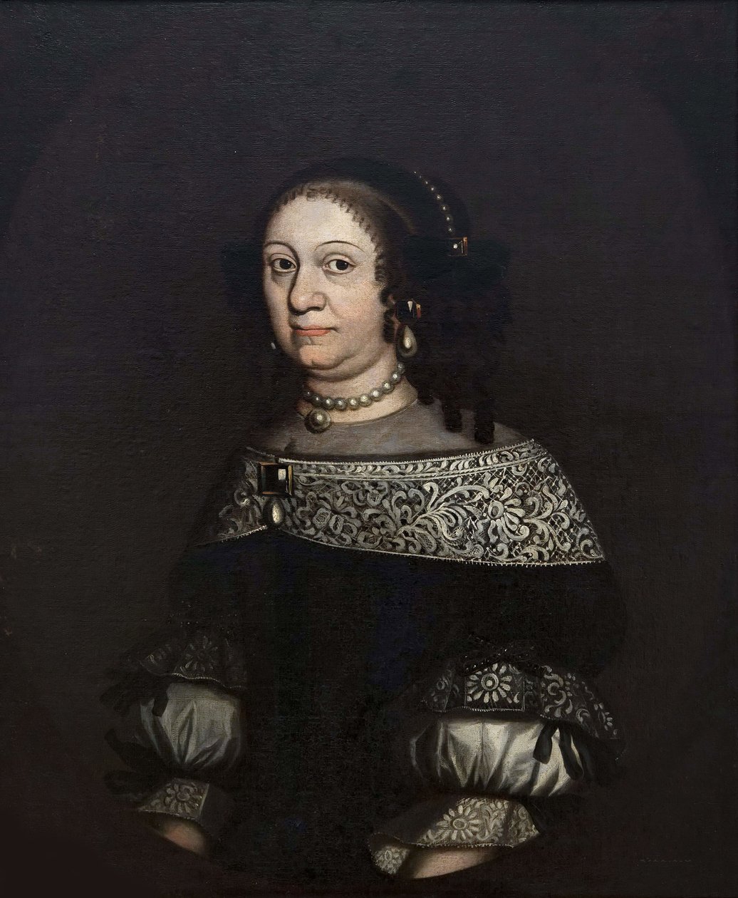 Louise Charlotte of Brandenburg, oli Kurinmaan herttuattaren puoliso - Brandenburgin markkreivi Louise Charlotte (1617-1676), Kurinmaan herttuatar, Anonyymi. Öljy kankaalle, 1600-luvun toinen puolisko. Tukholman kansallismuseo tekijältä Unknown artist