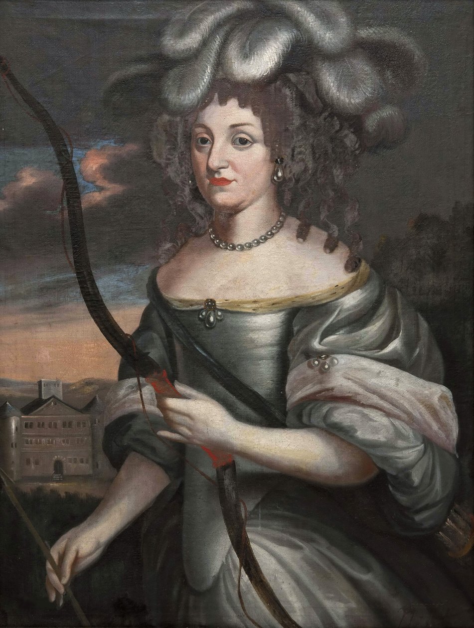 Louise Elisabeth de Courlande - Kurinmaan herttuatar Louise Elisabeth (1646-1690), Hessen-Homburgin maagraviini, Anonyymi . Öljy kankaalle, 1600-luvun toinen puolisko. Tukholman kansallismuseo tekijältä Unknown artist
