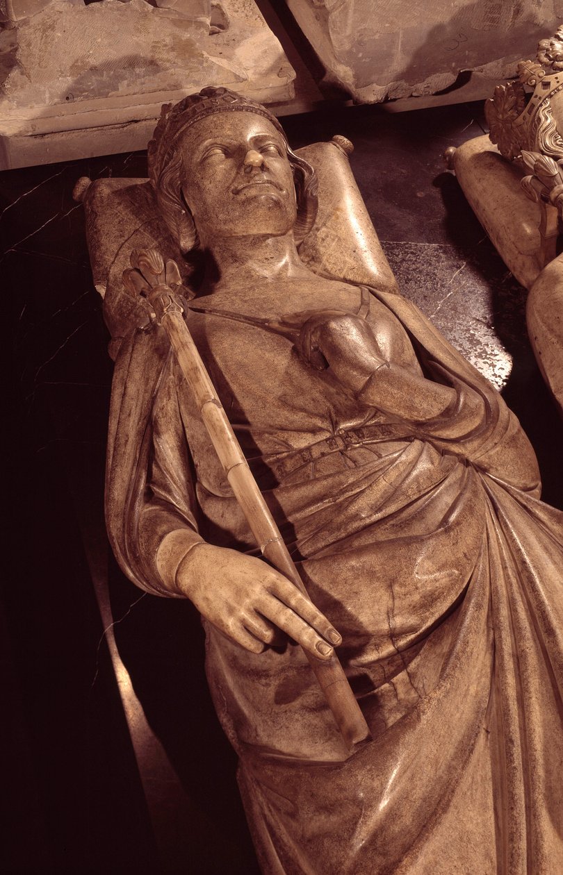 Kuningas Philip III:n valhe, jota kutsuttiin Philip Hardiksi (1245-1285). Saint Denisin basilika. Pyhä Denis tekijältä Unknown artist