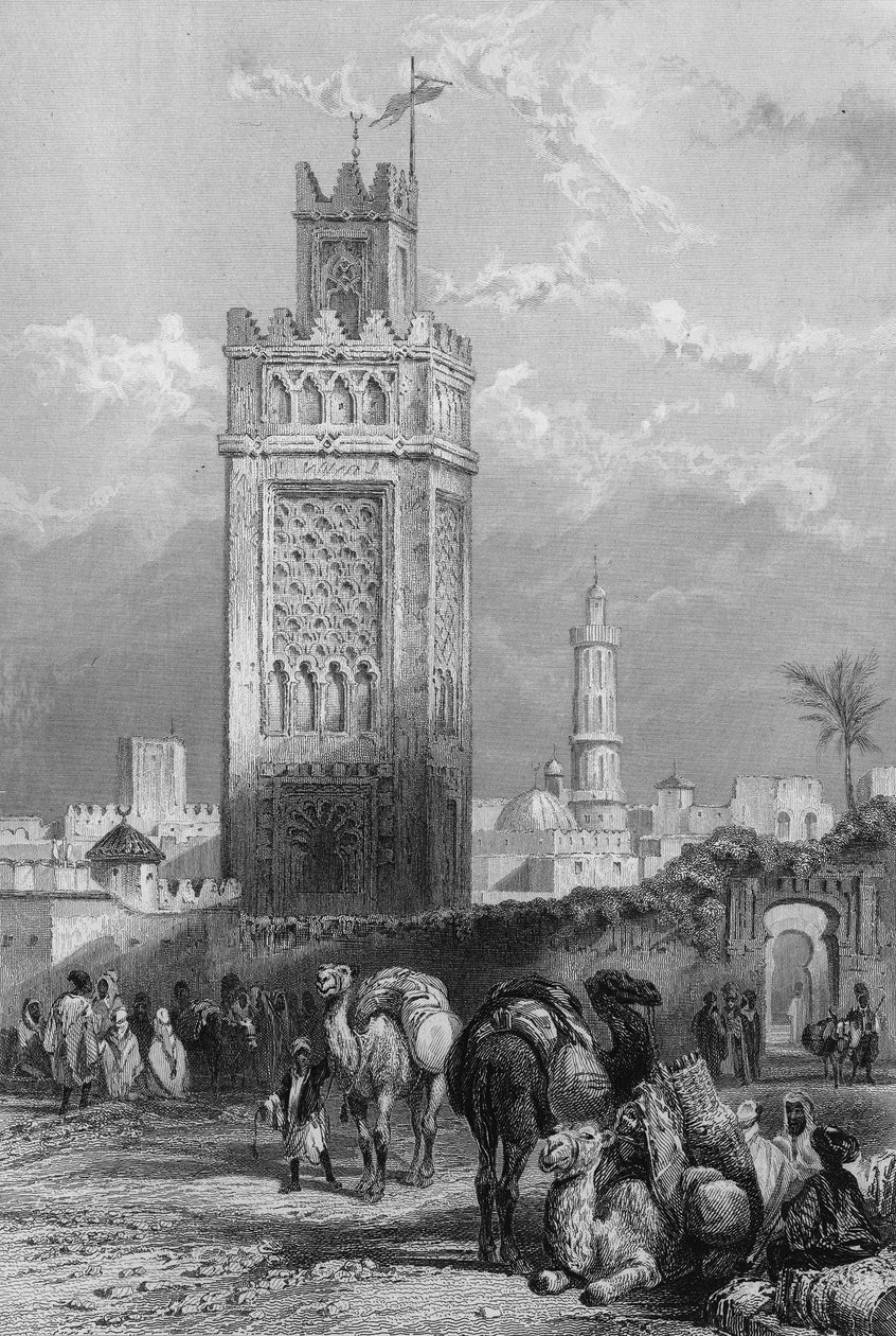 Oranin pääportti, pääsatama Algerian länsipuolella. Leon Galibertin teoksessa "Algeria muinainen ja moderni". tekijältä Unknown artist