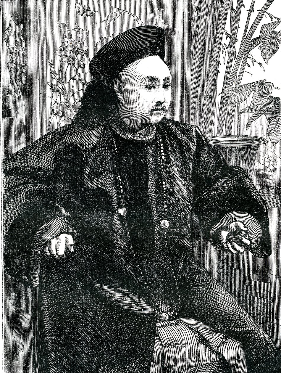 Mandarin Tchung Hao (Chung How), Kaiverrus 1868 tekijältä Unknown artist