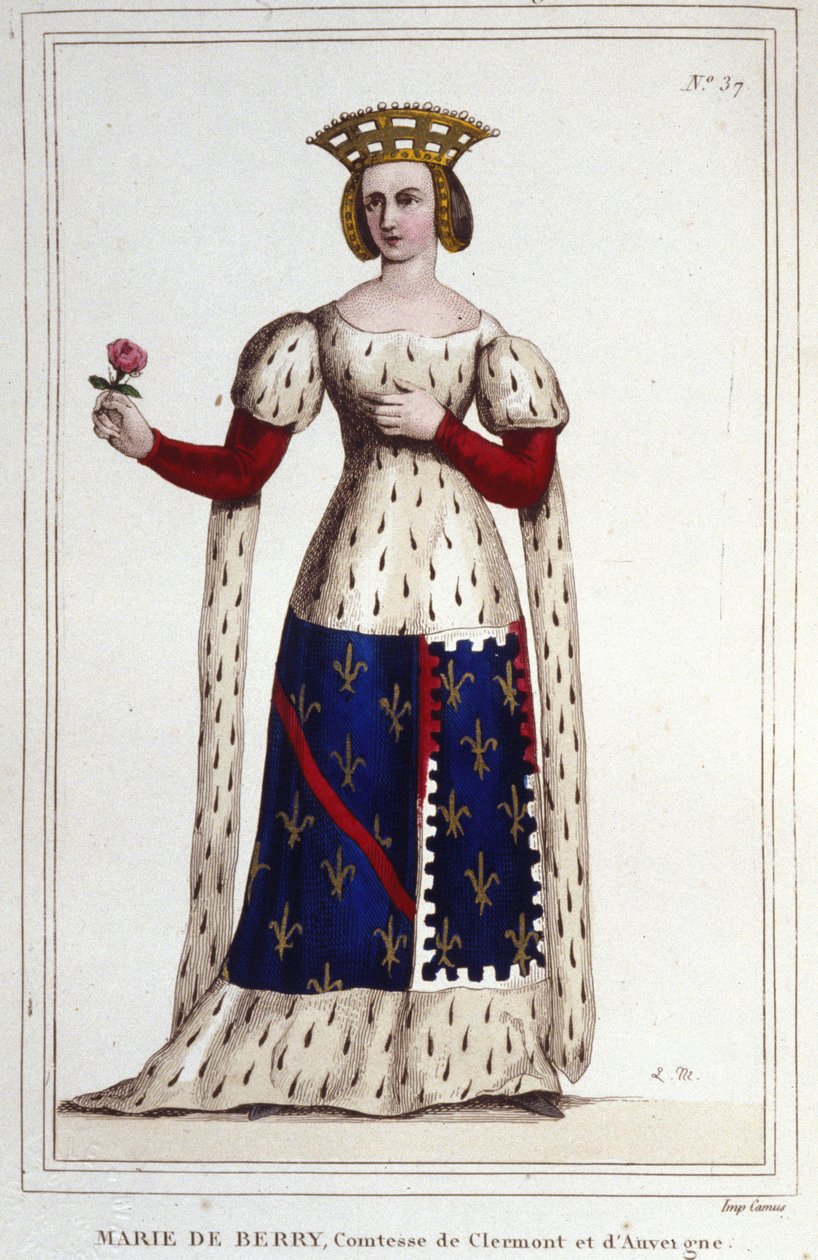 Marie de Berry (1367-1434). Clermontin ja Auvergnen kreivitär. tekijältä Unknown artist