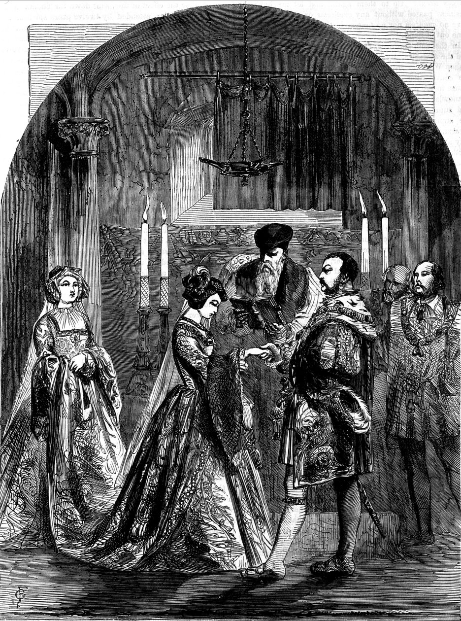 Anne de Boleynin avioliitto (Anna tai Ann Bolin ja Anne Bullen tekijältä Unknown artist