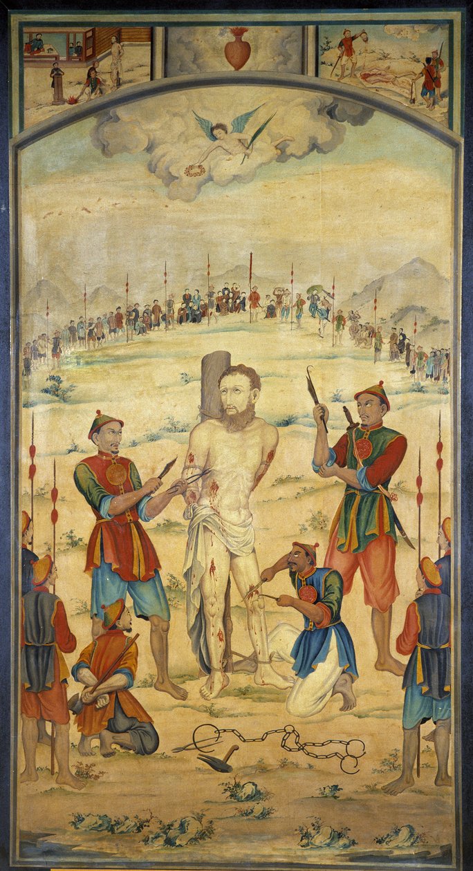 Siunatun Marchand Cochinchinen marttyyrikuolema tekijältä Unknown artist