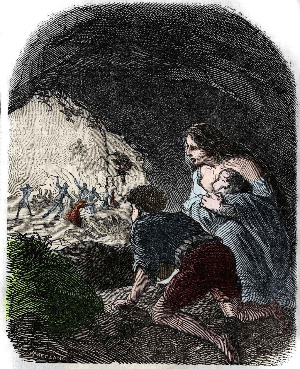 Vaudoisin joukkomurhat 1500-luvulla. tekijältä Unknown artist