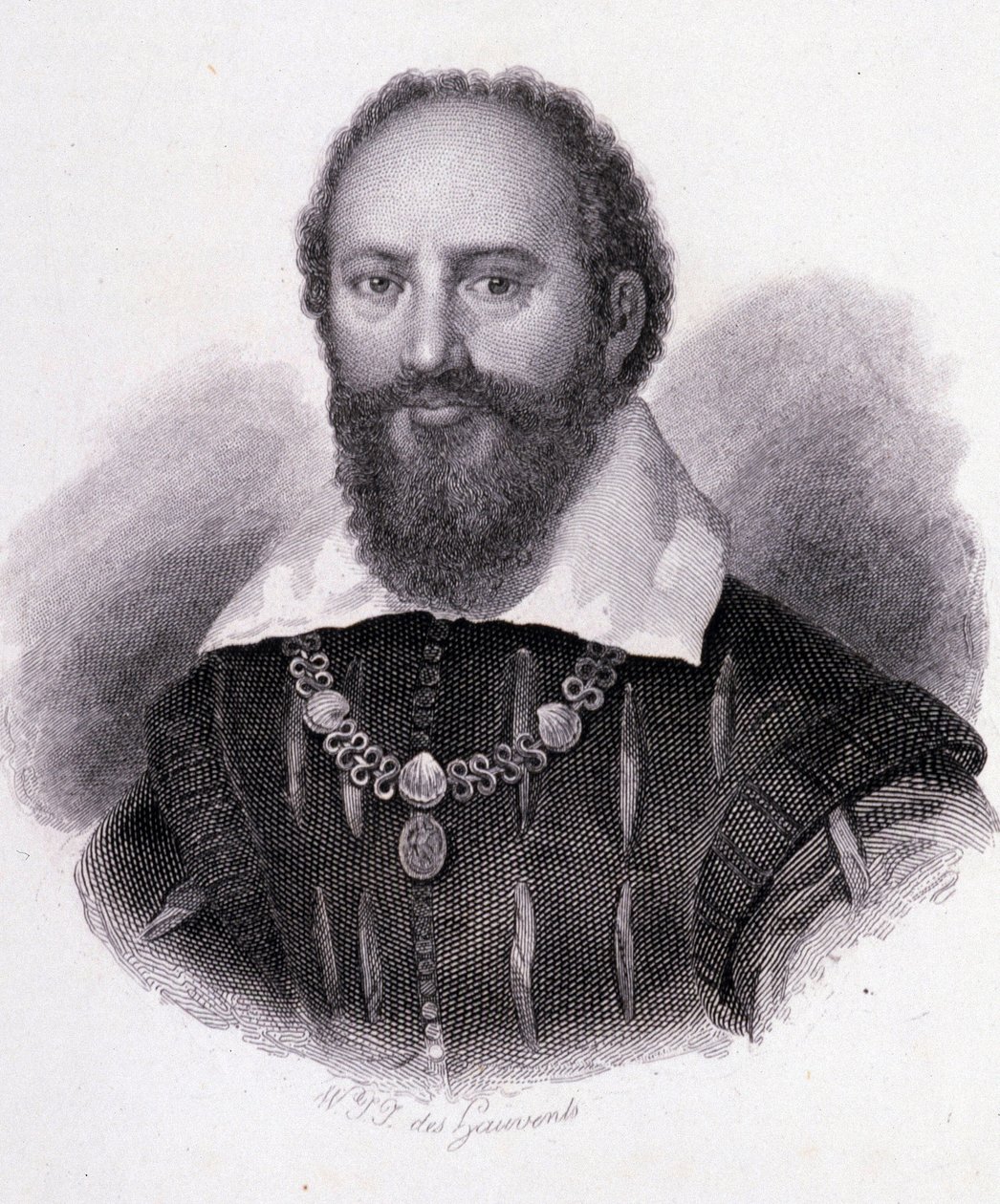 Maximilian of Bethune (1560-1641) Sullyn herttua, hautamuotokuva tekijältä Unknown artist