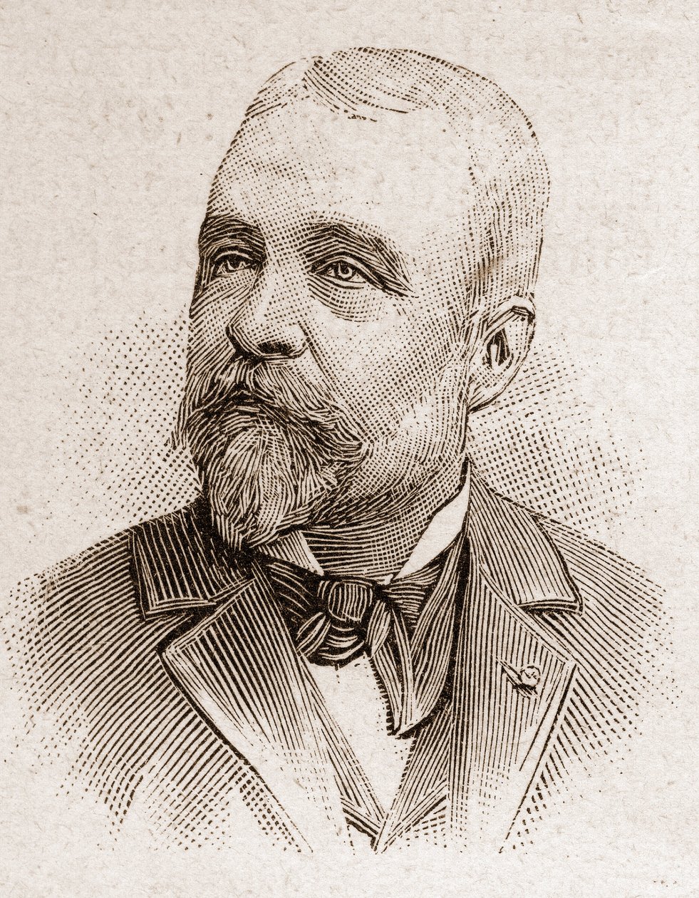 Academy Francaisen jäsenet vuonna 1895: muotokuva Ernest Lavissesta (1842-1922), ranskalainen historioitsija. tekijältä Unknown artist