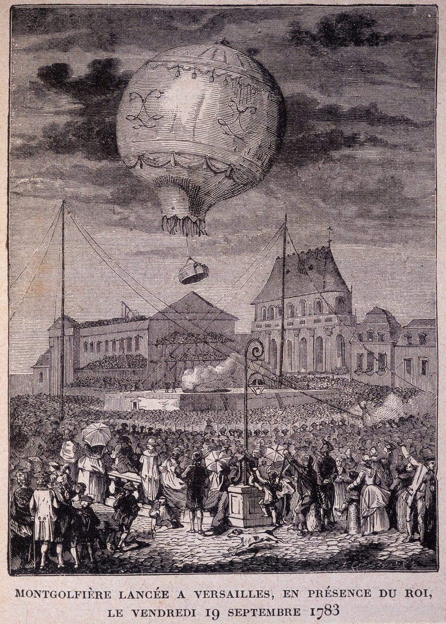 Montgolfiere laukaistiin Versailles