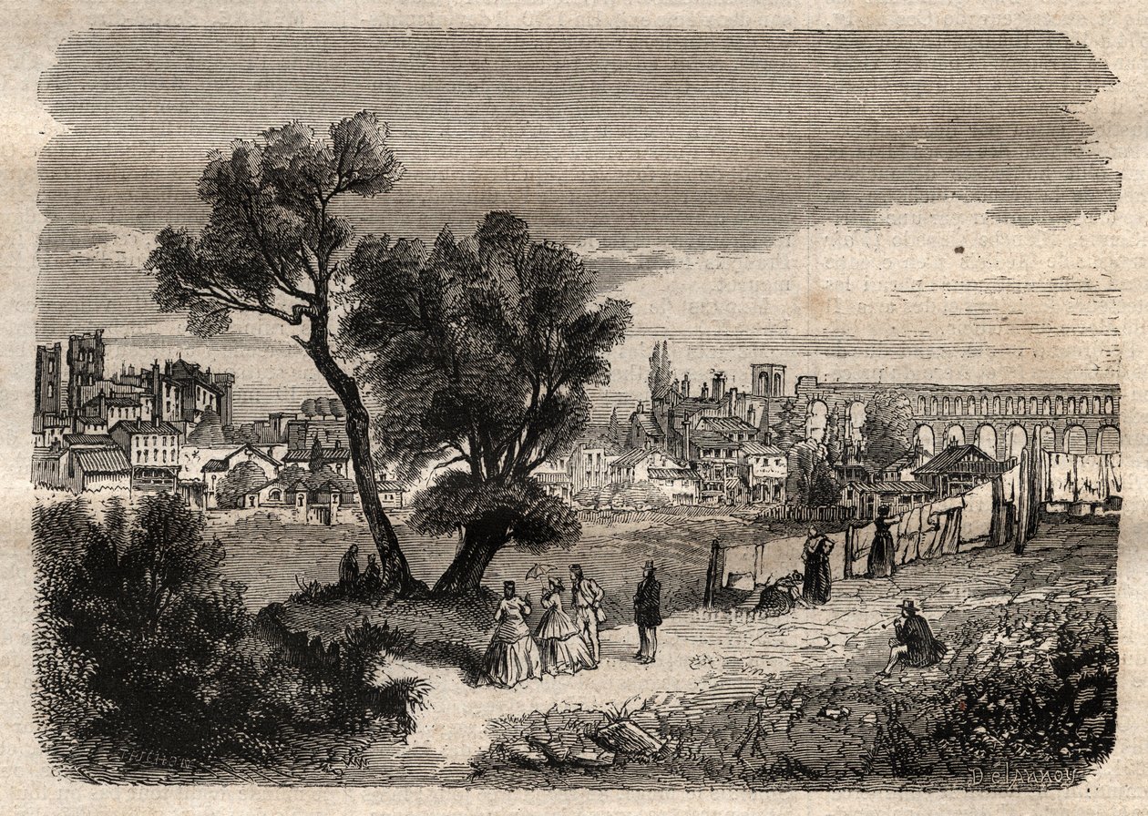 Montpellier 1800-luvulla - Montpellier tai 1800-luvulla - tekijältä Unknown artist