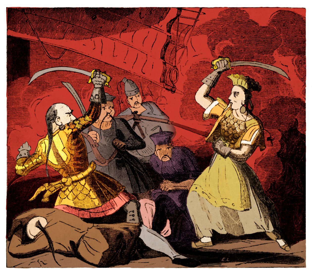 Rouva Ching merirosvo Adminiral Chingin leski tekijältä Unknown artist