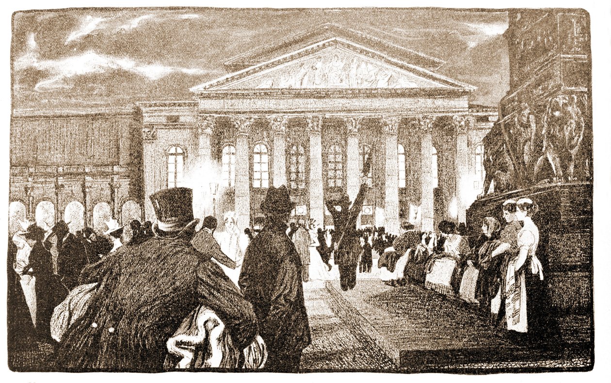 Münchenin teatteri, Hoftheater. 1800-luvulla. tekijältä Unknown artist