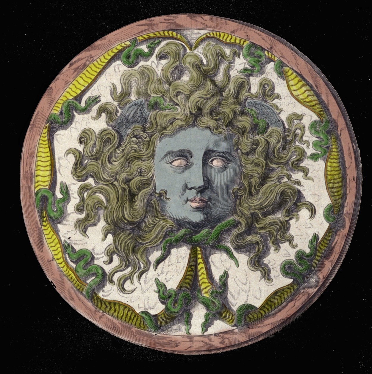 Mytologia: esitys Medusista, yhdestä kolmesta Gorgonesta. tekijältä Unknown artist
