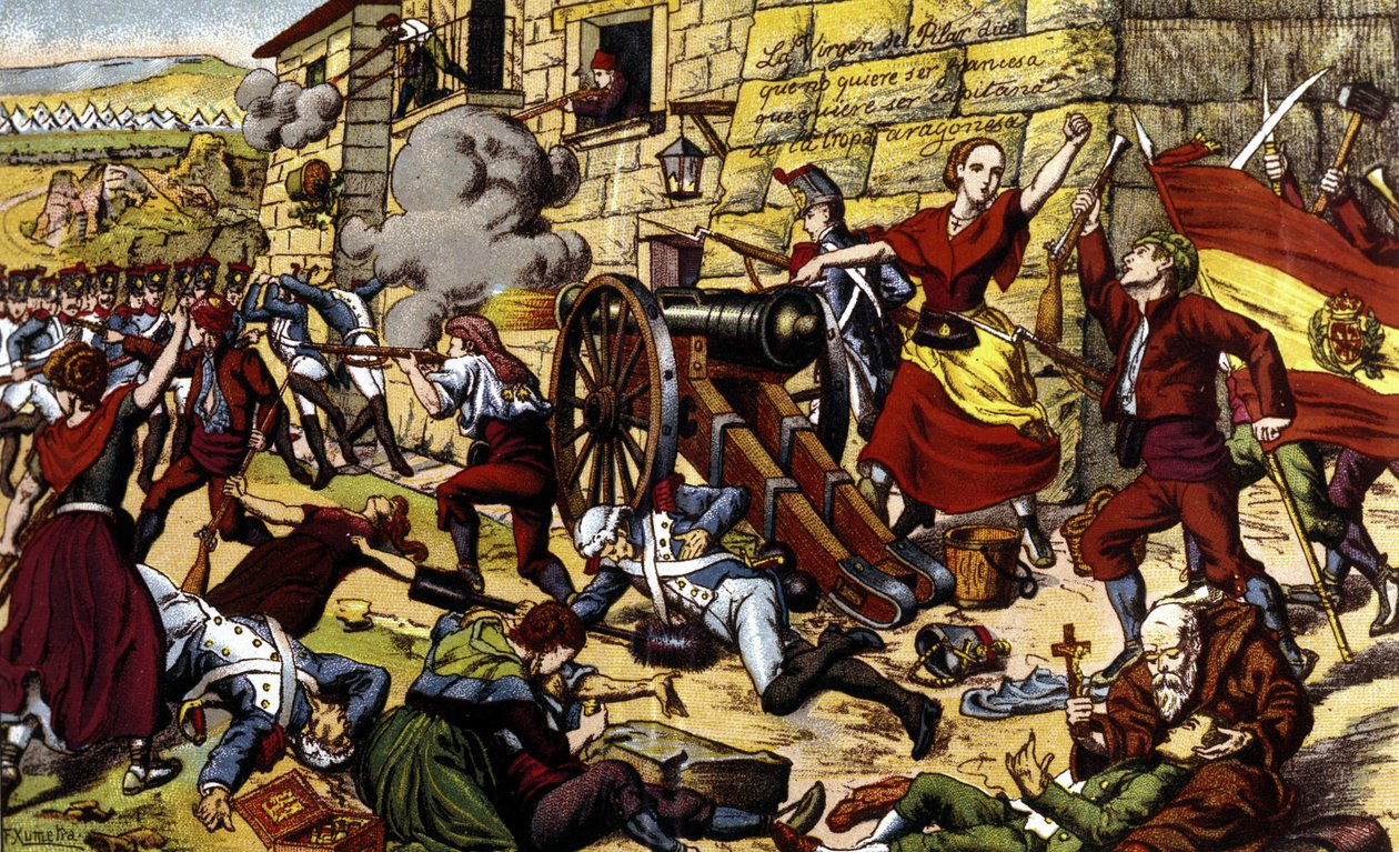 Napoleonin sodat: Zaragozan piiritys (15.6.-14.8 tekijältä Unknown artist