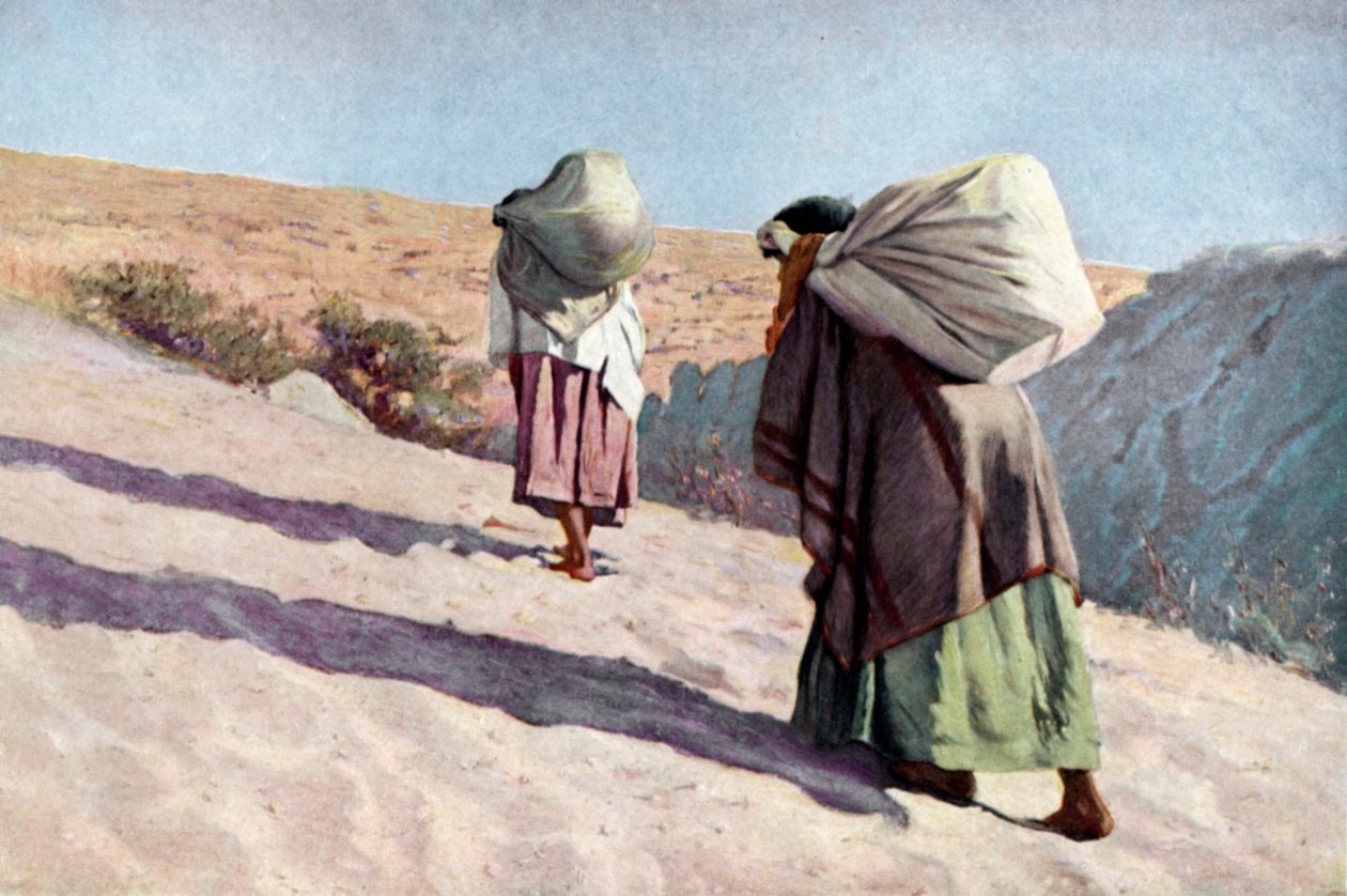 Hopi-heimon alkuperäisamerikkalaisia naisia Arizonassa. tekijältä Unknown artist