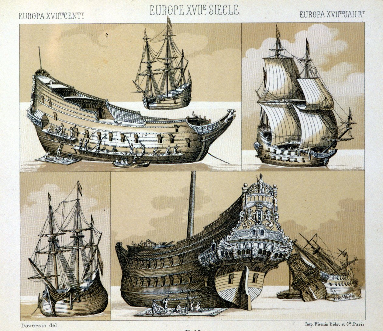 Laivasto ja kauppias 1600-luvulla - Raquet 1888:ssa "Historiallinen puku" tekijältä Unknown artist