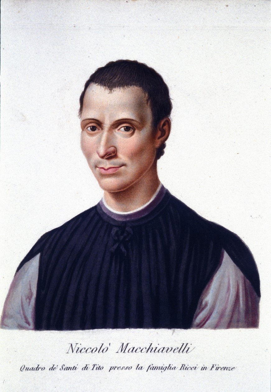 Niccolo di Bernardo dei Machiavelli (Nicolas Machiavel tekijältä Unknown artist