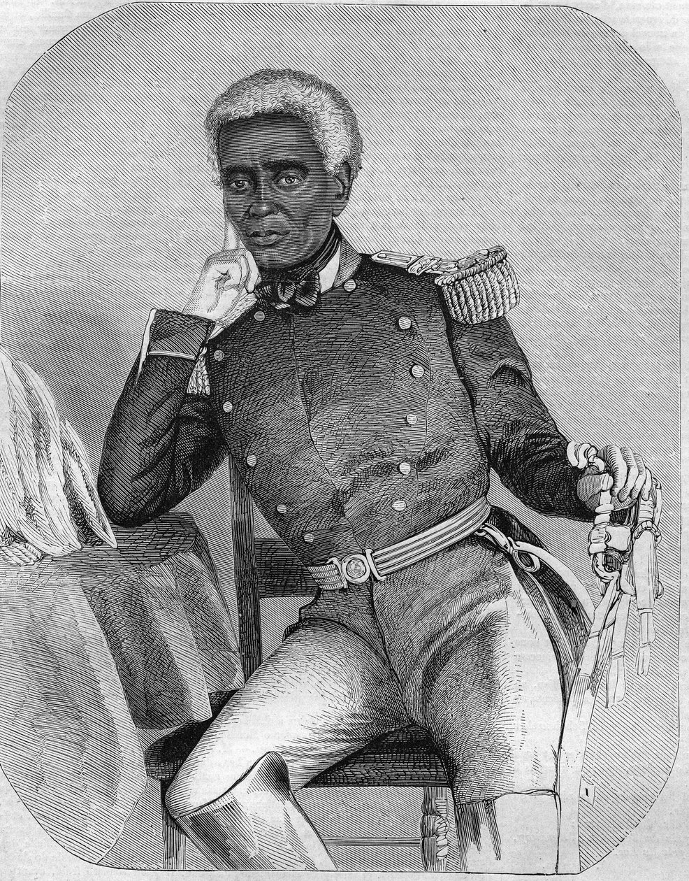 Nicolas Fabre Geffard Haitin tasavallan presidentti vuosina 1859-1867. tekijältä Unknown artist