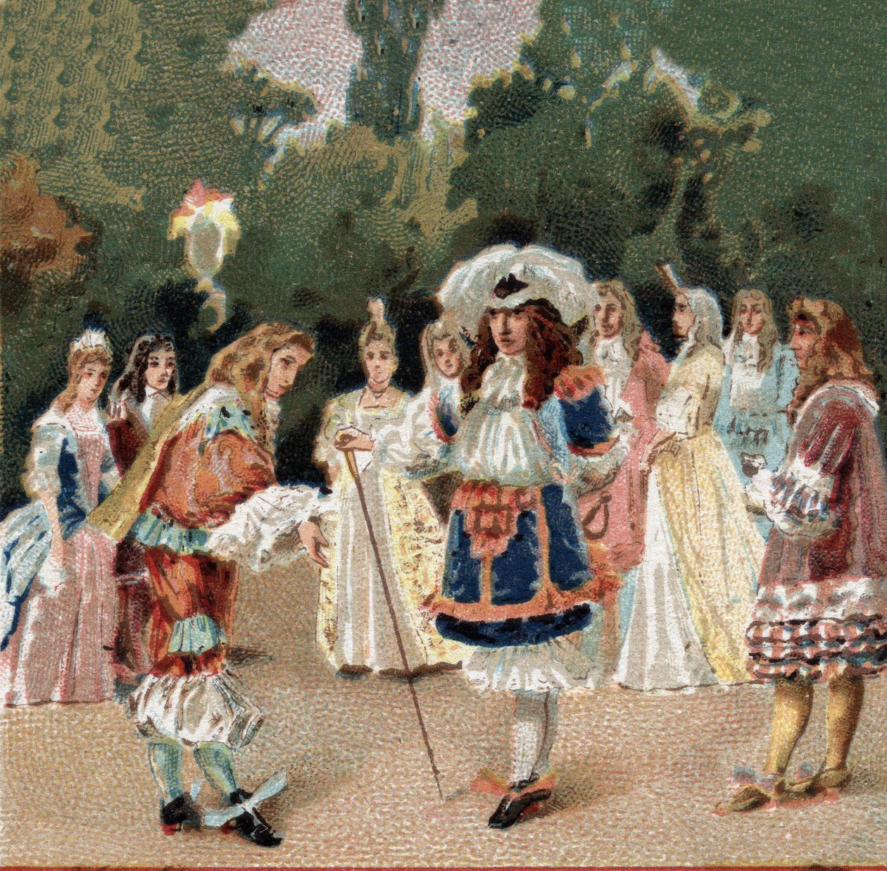 Nicolas Fouquet (1615-1680) vastaanotti Ludvig XIV:n, joka tunnetaan nimellä Le Roi-Soleil (kuningas Soleil tai Ludvig Suuri). tekijältä Unknown artist