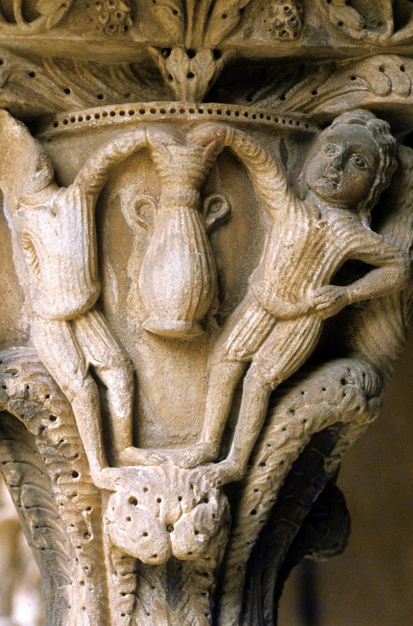 Norman Art in Monreale (Sisilia): Cloitre des Benedictinsin pääkaupungit. tekijältä Unknown artist