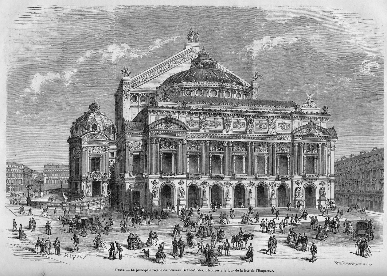 Opera Garnier vuonna 1867. tekijältä Unknown artist