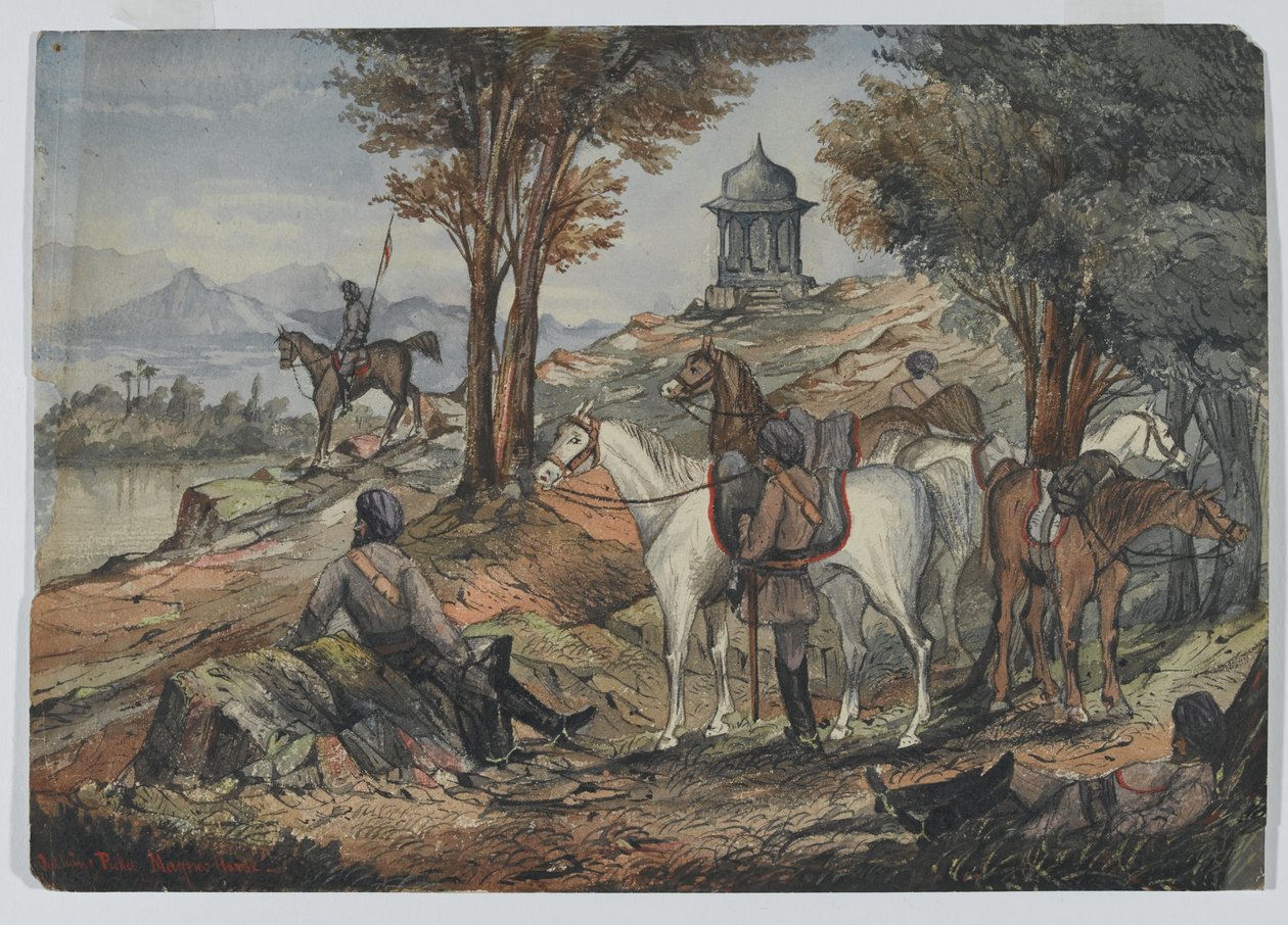 "Outlying Picket", Maynes Horse, Keski-Intian hevonen tekijältä Unknown artist