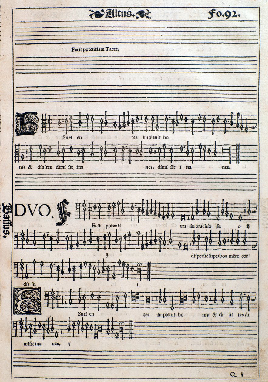 Sivu Liber octo Missarumilta (1541) tekijältä Unknown artist